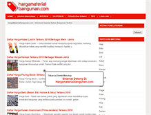 Tablet Screenshot of hargamaterialbangunan.com
